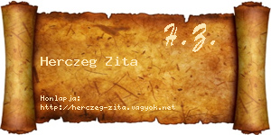 Herczeg Zita névjegykártya